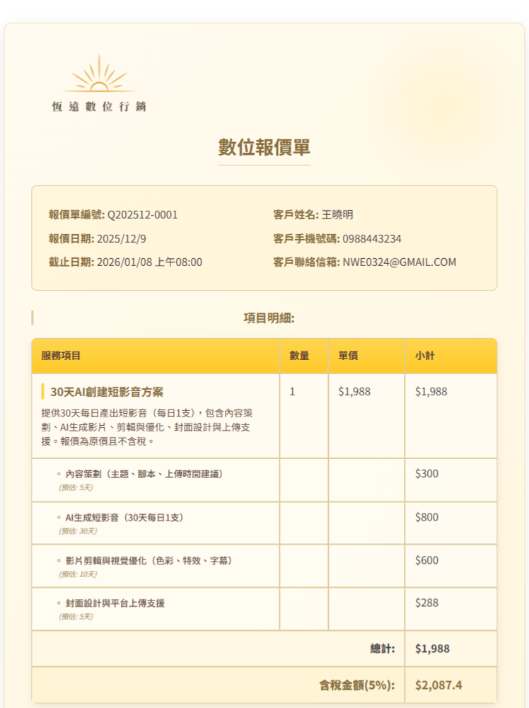 【秒發報價新手村】EP1：從 0 到 1 的環境設定，打造你的專業第一印象