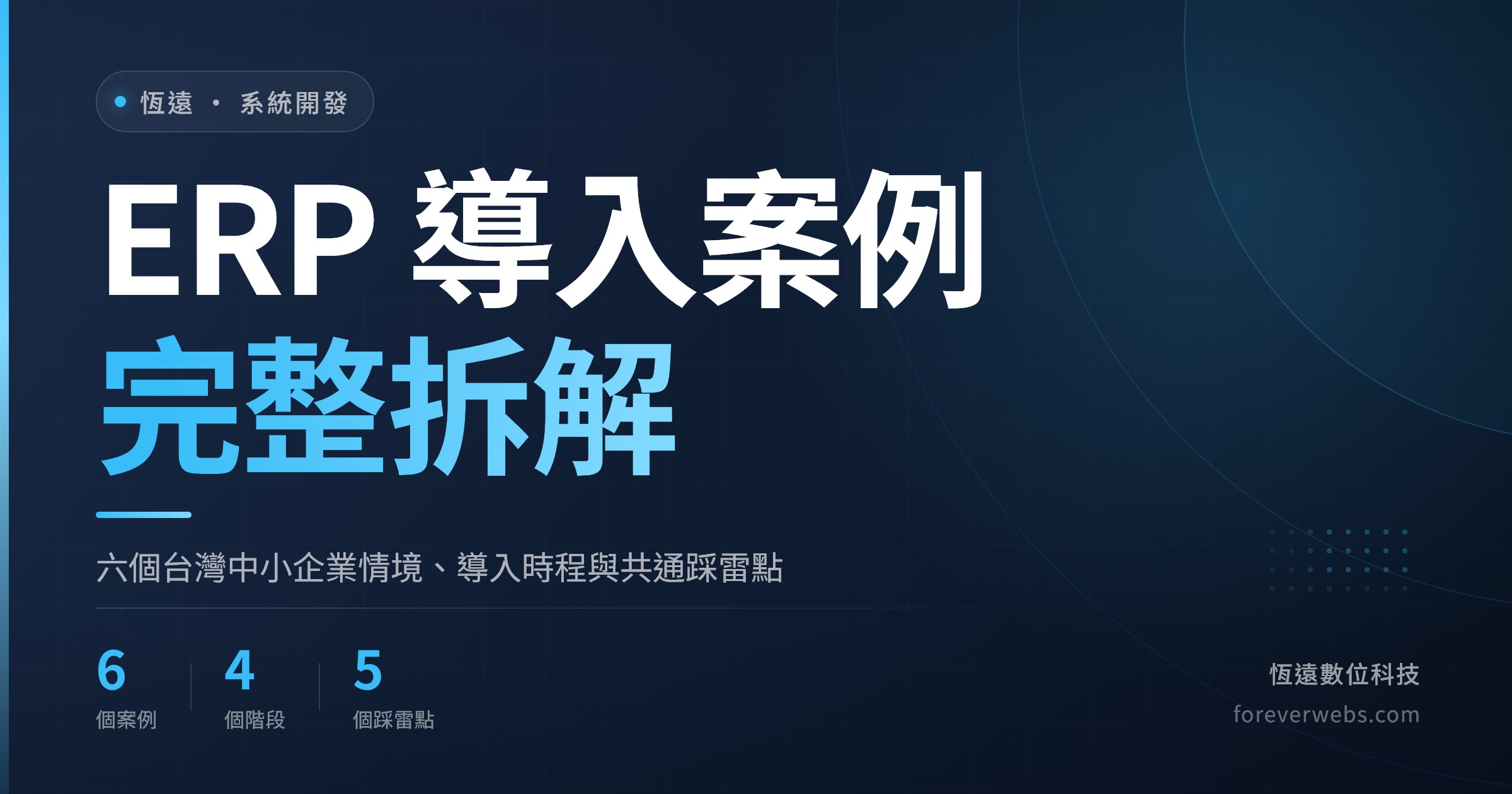 封面圖：ERP 導入案例完整拆解，六個台灣中小企業情境