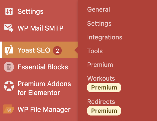 Yoast SEO外掛安裝成功後出現畫面