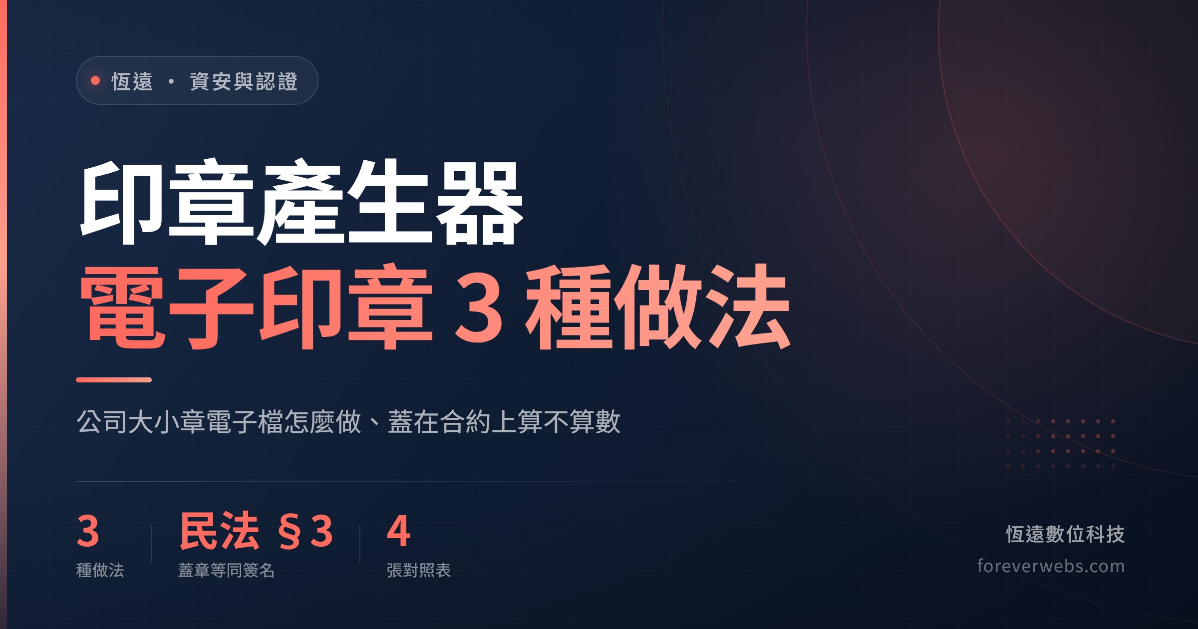 印章產生器與電子印章 3 種做法封面：公司大小章電子檔怎麼做、蓋在合約上算不算數
